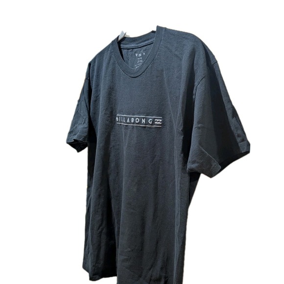 BILLABONG Black Embroidered Graphic Logo T-shirt Men's Size XL - Picture 4 of 7